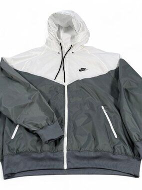 Nike Windrunner Jacket Men's XL Gray Polyester Windbreaker DA0001-084